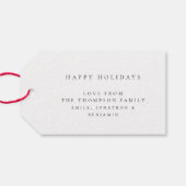 Baby First Christmas Custom Foto Overlay Geschenkanhänger (Rückseite Horizontal)