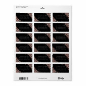 Baby First Christmas Elegante Snowflakes Adresse (Vorne)