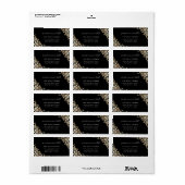 Baby First Christmas Elegante Snowflakes Adresse Adressaufkleber (Vorne)