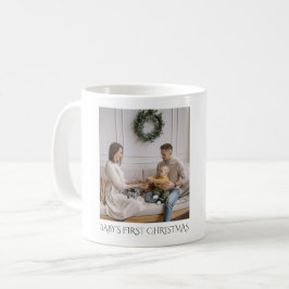Baby First Christmas Family Foto Keepake Kaffeetasse