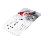 Baby First Christmas Foto Calligraphy Custom Magn Magnet (Linke Seite)