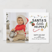 Baby First Christmas Foto Holiday Feiertagskarte (Vorderseite)