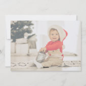 Baby First Christmas Foto Holiday Feiertagskarte (Rückseite)