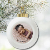 Baby First Christmas Foto Keramik Kugel-Ornament
