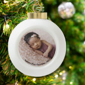 Baby First Christmas Foto Keramik Kugel-Ornament
