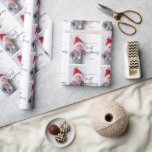 Baby First Christmas Foto Overlay Script Pattern Geschenkpapier<br><div class="desc">Modernes Baby First Christmas Name Year Foto Overlay Muster. Ideal für Ihre festliche Geschenkpackung zum Gedenken an die ersten Weihnachten Ihres Babys. Ein Muster mit einem schönen Set-Skript für Erste Weihnachten und die Erholung des Textes ist leicht zu personalisieren mit dem Namen Ihres Babys und das Jahr. Ersetzen Sie das...</div>