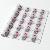 Baby First Christmas Foto Overlay Script Pattern Geschenkpapier (Ungerollt)