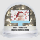 Baby First Christmas Foto Snow Globe Schneekugeln (Vorderseite)