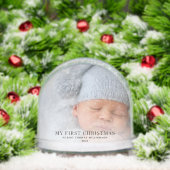 Baby First Christmas Fotos Custom Schneekugeln (Weihnachten)