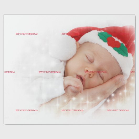 BABY FIRST CHRISTMAS GESCHENKPAPIER (Flach)