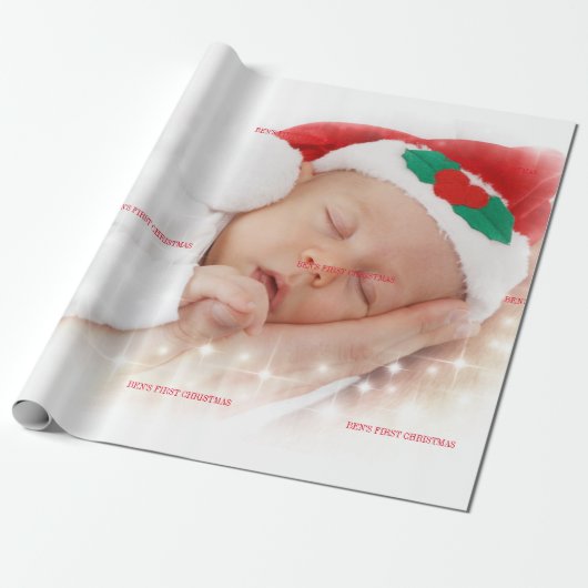 BABY FIRST CHRISTMAS GESCHENKPAPIER (Ungerollt)