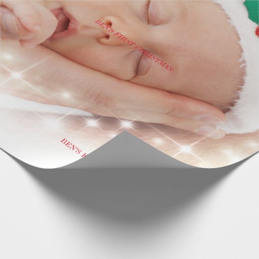 BABY FIRST CHRISTMAS GESCHENKPAPIER (Ecke)