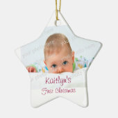 Baby First Christmas Keramik Keramik Ornament (Links)