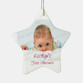Baby First Christmas Keramik Ornament (Rechts)