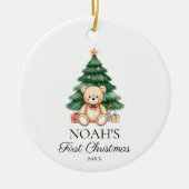 Baby First Christmas Keramik Ornament (Vorne)