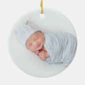 Baby First Christmas Keramik Ornament (Hinten)