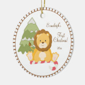 Baby First Christmas "Lion Keramik Ornament (Links)
