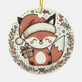 Baby First Christmas Niedlich Fox Keramik Ornament