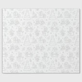 Baby First Christmas Niedlich Koala Illustration Geschenkpapier (Flach)