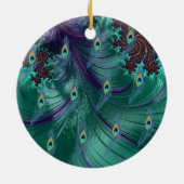 Baby First Christmas Peacock Ornament FOTO benannt (Hinten)