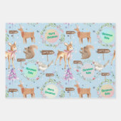 Baby First Christmas Rentier Baby Name hinzufügen Geschenkpapier Set (Vorderseite 3)