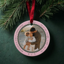 Baby First Christmas Wavy Modernes Minimal 2 Foto