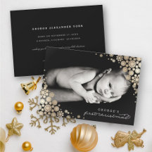 Baby First Christmas Winter Snowflakes Foto Birth