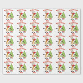 Baby First Christmas WRAPPING Rentier Custom Geschenkpapier (Flach)