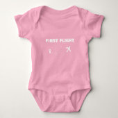 Baby First FLIGHT, Cooles Flugzeug, Reise Strampler (Vorderseite)