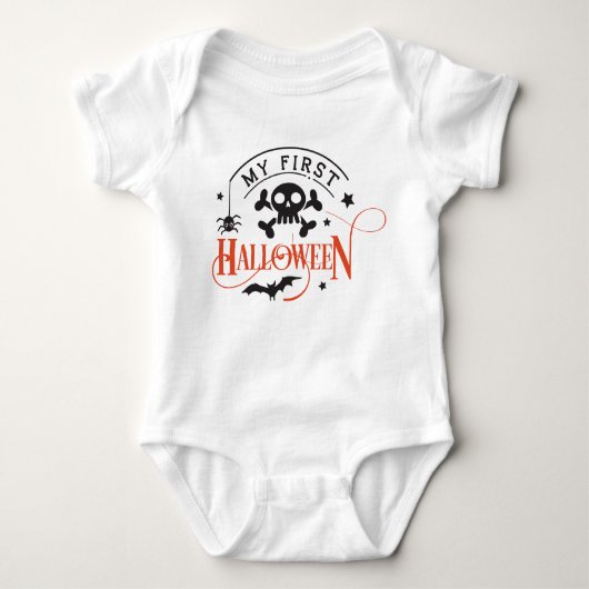 Baby First Halloween Baby Strampler (Vorderseite)