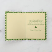 Baby First St. Patrick's Day Card Vintag Karte (Innenseite)