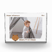 Baby First Steps Bear Christmas Fotoblock (Vorderseite)