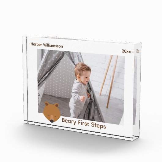 Baby First Steps Bear Christmas Fotoblock (Rechts)