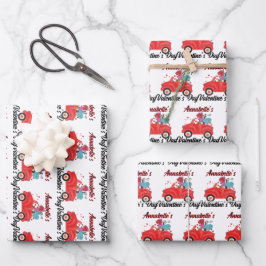 Baby First Valentine Day Geburtstag Erster Geburts Geschenkpapier Set