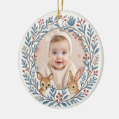 Baby First Woodland Nordic Christmas Keepsake Keramik Ornament (Links)