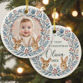 Baby First Woodland Nordic Christmas Keepsake Keramik Ornament