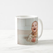 Baby First Year 12 Monate Foto Collage Modern Kaffeetasse (VorderseiteRechts)
