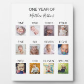 Baby First Year Foto Fotoplatte (Vorderseite)