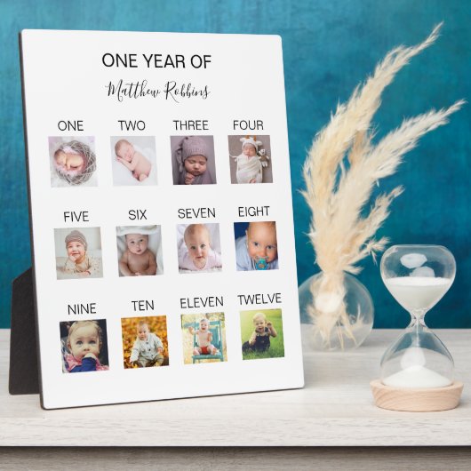 Baby First Year Foto Fotoplatte (Seite)