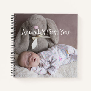 Baby First Year Foto Journal Notizblock