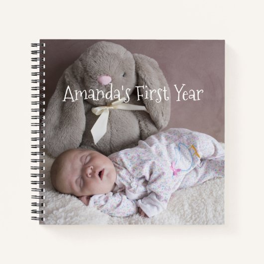 Baby First Year Foto Journal Notizblock (Vorderseite)