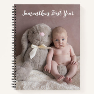 Baby First Year Foto Journal Notizblock
