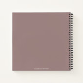 Baby First Year Journal Notizblock (Rückseite)