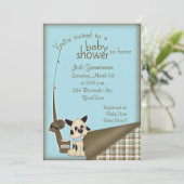 Baby-Fischer-Duschen-Einladung Einladung (Stehend Vorderseite)