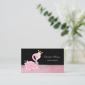 Baby Flamingo Event Planner Visitenkarte (Stehend Vorderseite)