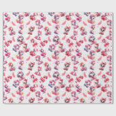 Baby Flamingo Holiday Wrapping Paper Geschenkpapier (Flach)