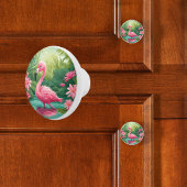 Baby Flamingo Keramikknauf