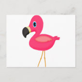 Baby Flamingo Postkarte (Vorderseite)