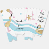 Baby Flamingo und Mama Babydusche Geschenkschachtel (Ungeklappt)