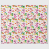 Baby Flamingos Geschenkpapier (Flach)